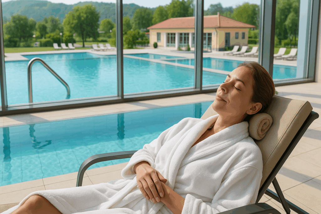 Žena v kúpeľoch, ktoré si vybrala v rebríčku najobľúbenejších kúpeľov poistencov